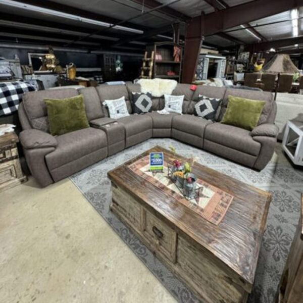 Braxton manual recliner sectional livingroom set